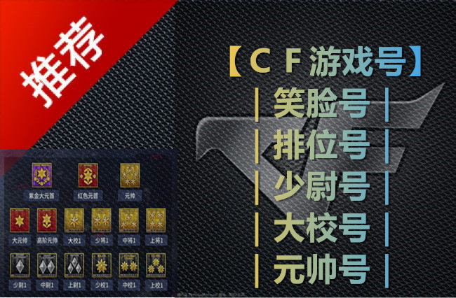 CF穿越火线枪王排位-各大区排位号 